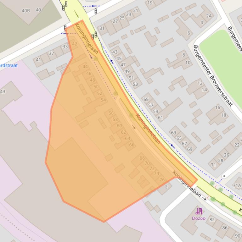 Kaart van postcodegebied 6043AG.