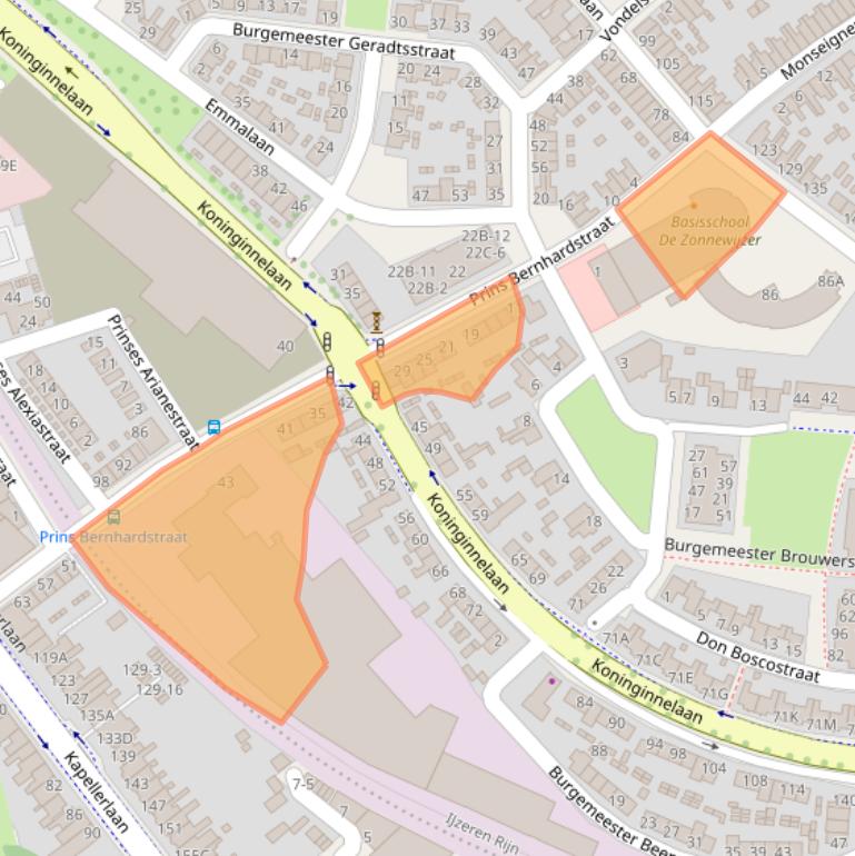 Kaart van postcodegebied 6043BG.