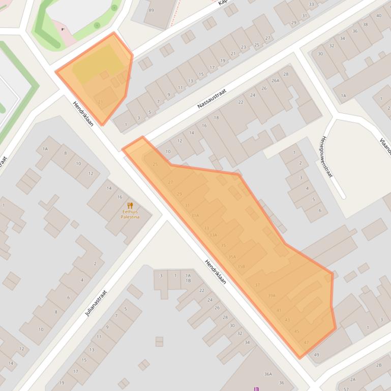 Kaart van postcodegebied 6043BM.