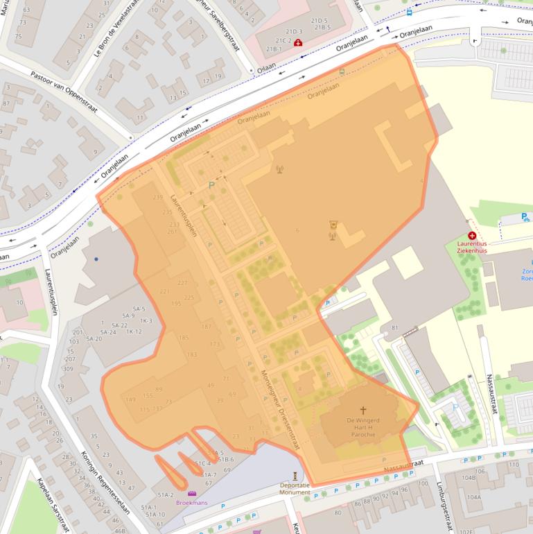 Kaart van postcodegebied 6043CV.