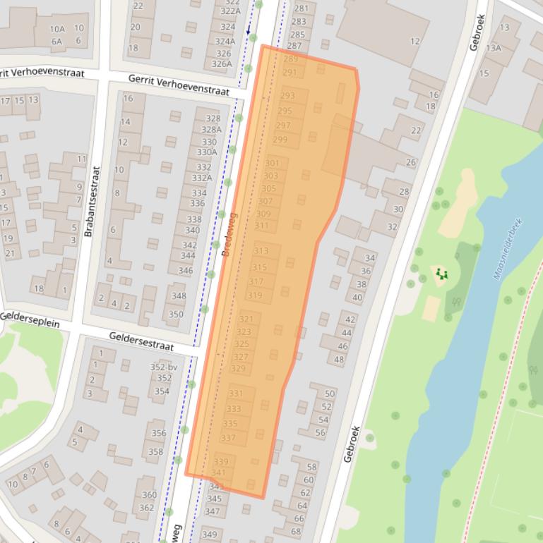 Kaart van postcodegebied 6043GB.