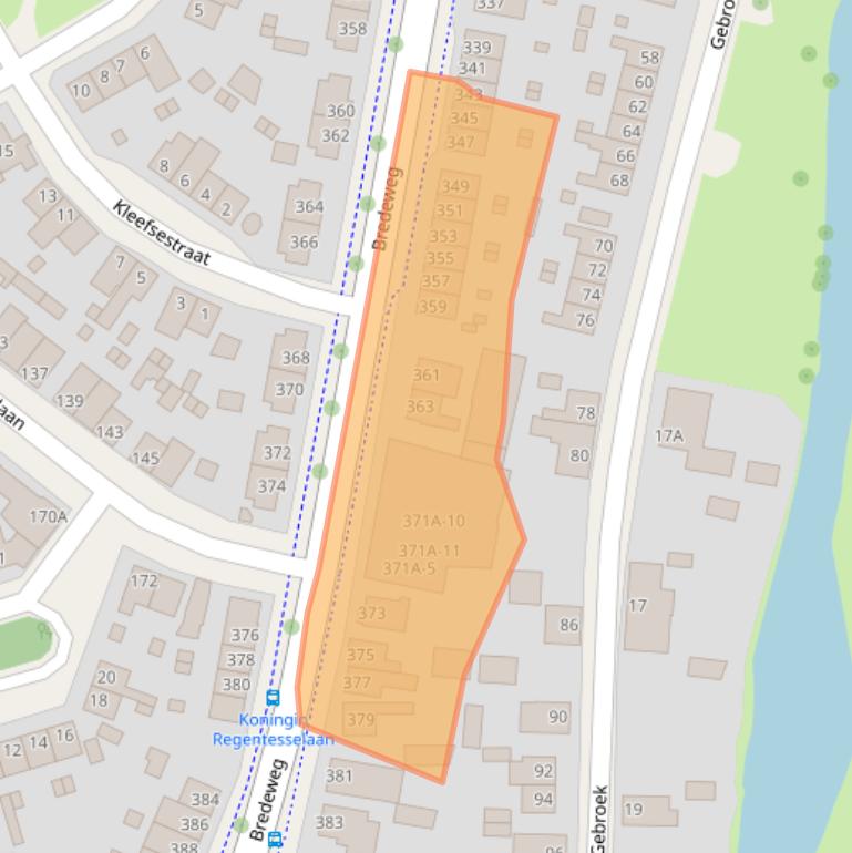 Kaart van postcodegebied 6043GC.