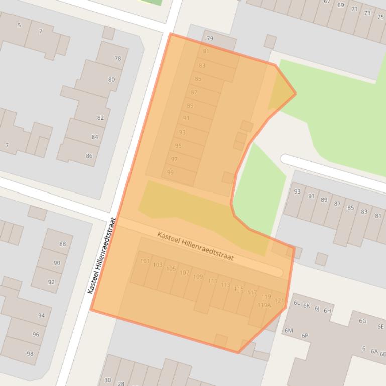 Kaart van postcodegebied 6043HC.