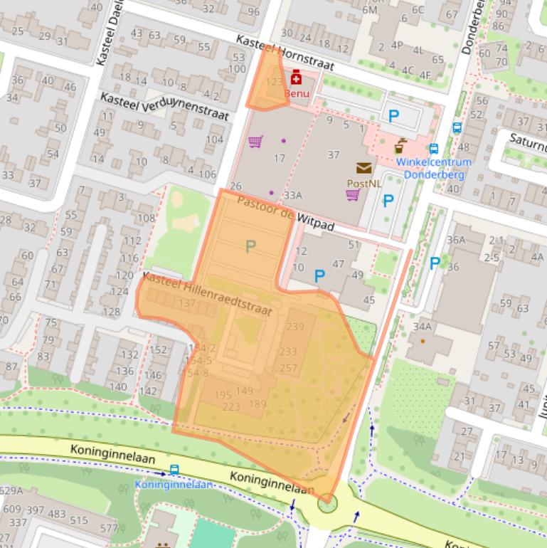 Kaart van postcodegebied 6043HD.