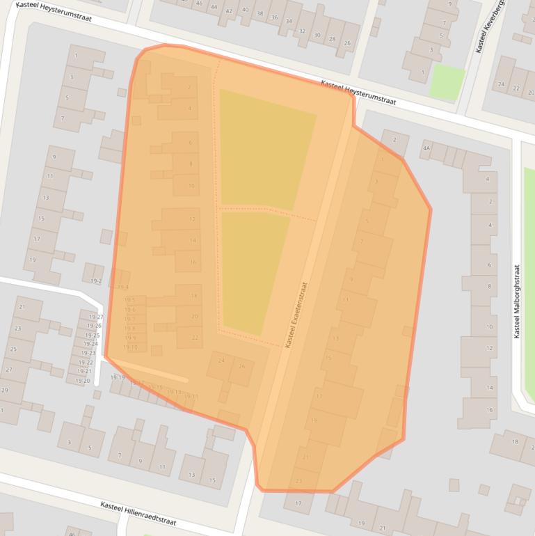Kaart van postcodegebied 6043HN.