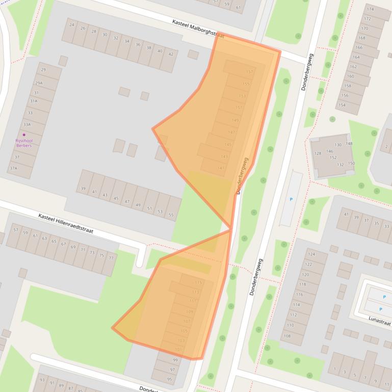 Kaart van postcodegebied 6043JB.