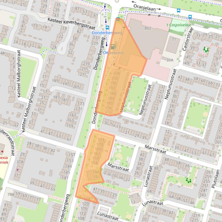 Kaart van postcodegebied 6043JK.