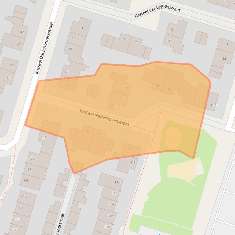 Kaart van postcodegebied 6043JT.