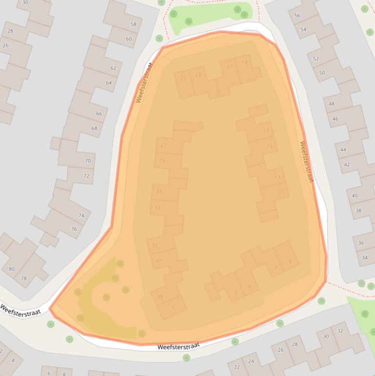 Kaart van postcodegebied 6043RG.