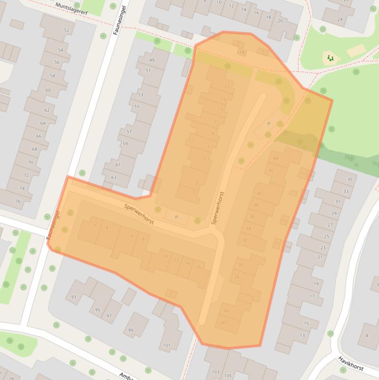 Kaart van postcodegebied 6043RP.