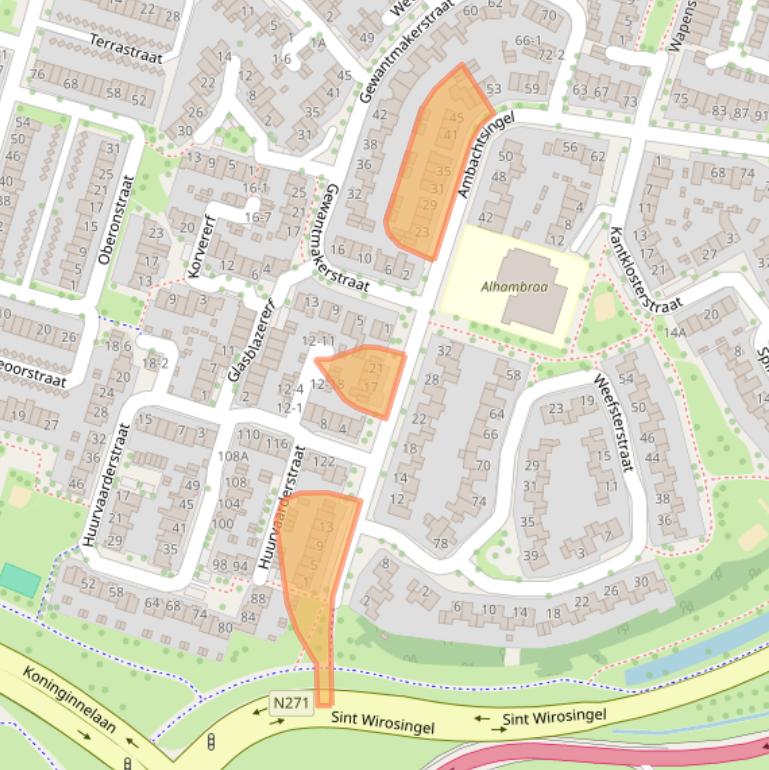 Kaart van postcodegebied 6043RS.