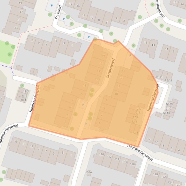 Kaart van postcodegebied 6043SE.