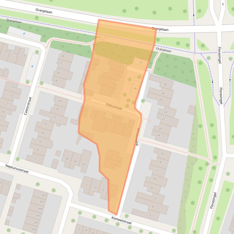 Kaart van postcodegebied 6043TD.