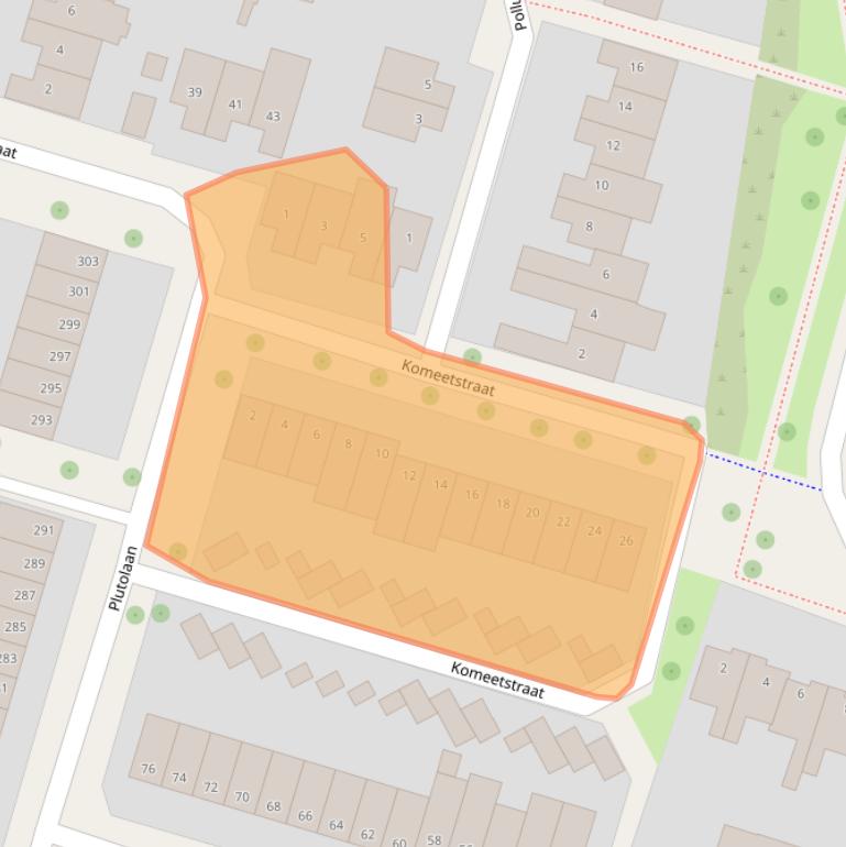 Kaart van postcodegebied 6043TE.