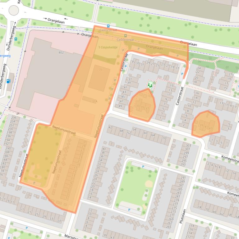 Kaart van postcodegebied 6043TV.