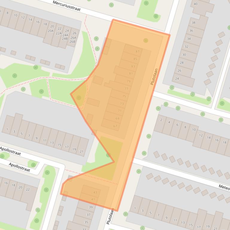 Kaart van postcodegebied 6043VN.