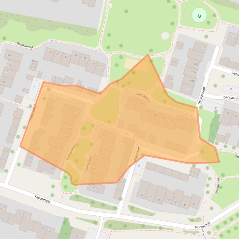 Kaart van postcodegebied 6043WK.
