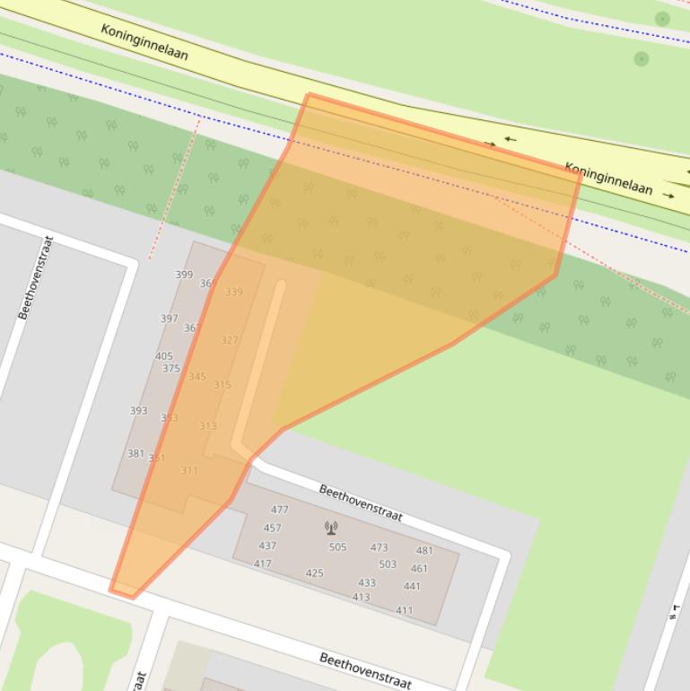 Kaart van postcodegebied 6044PM.