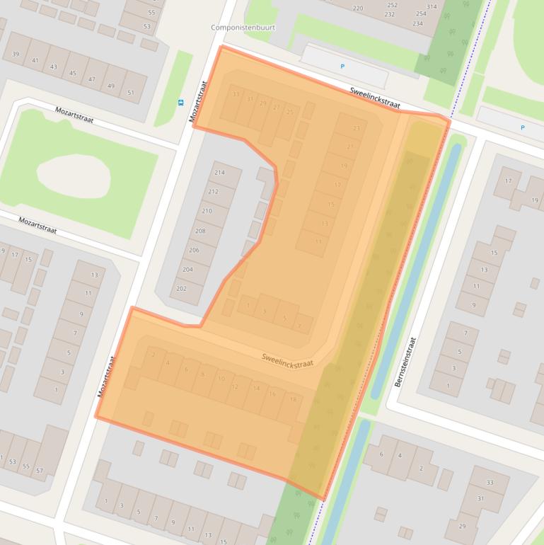 Kaart van postcodegebied 6044RC.