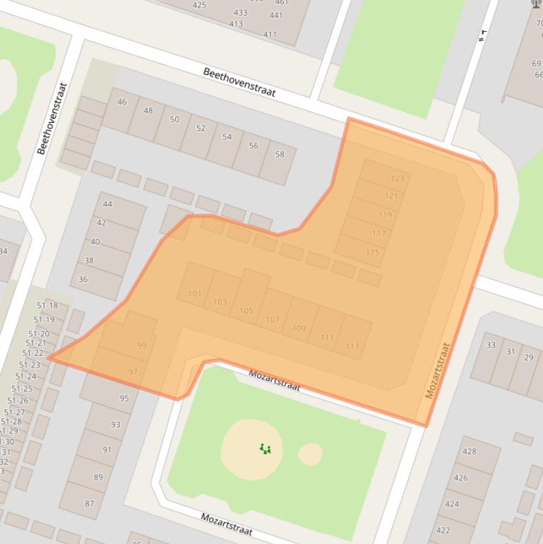Kaart van postcodegebied 6044RH.