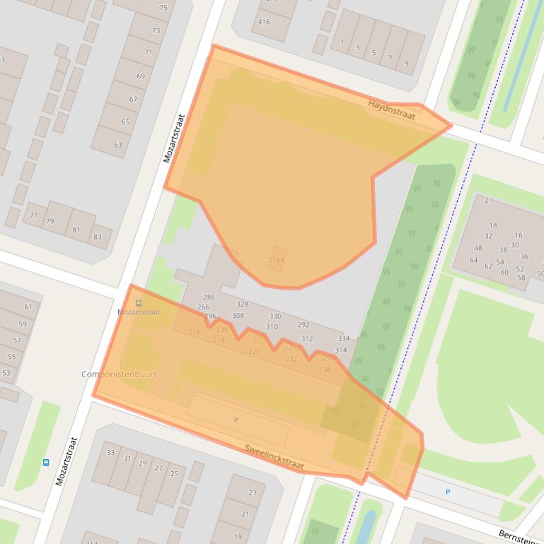 Kaart van postcodegebied 6044RP.