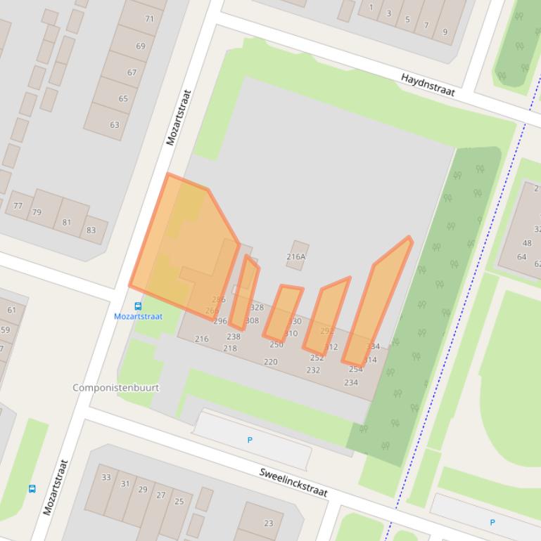 Kaart van postcodegebied 6044RR.