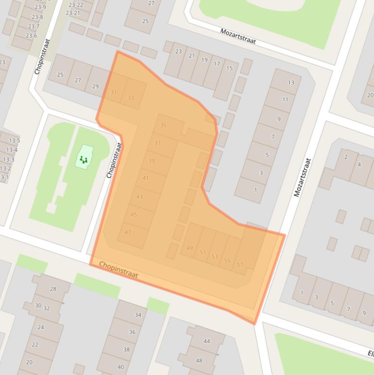 Kaart van postcodegebied 6044RX.