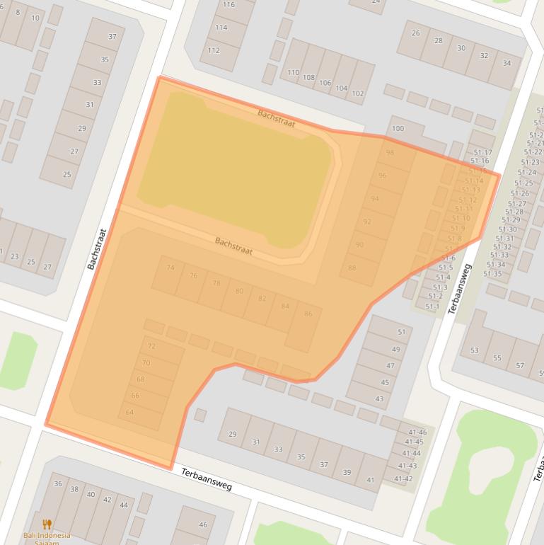 Kaart van postcodegebied 6044SM.