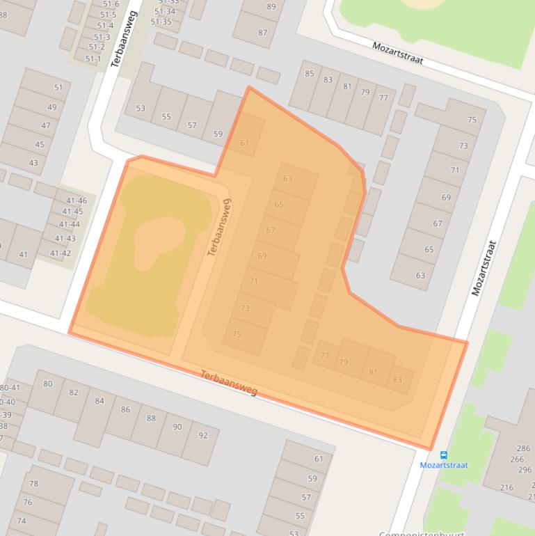 Kaart van postcodegebied 6044VV.