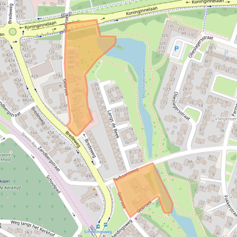 Kaart van postcodegebied 6044XG.