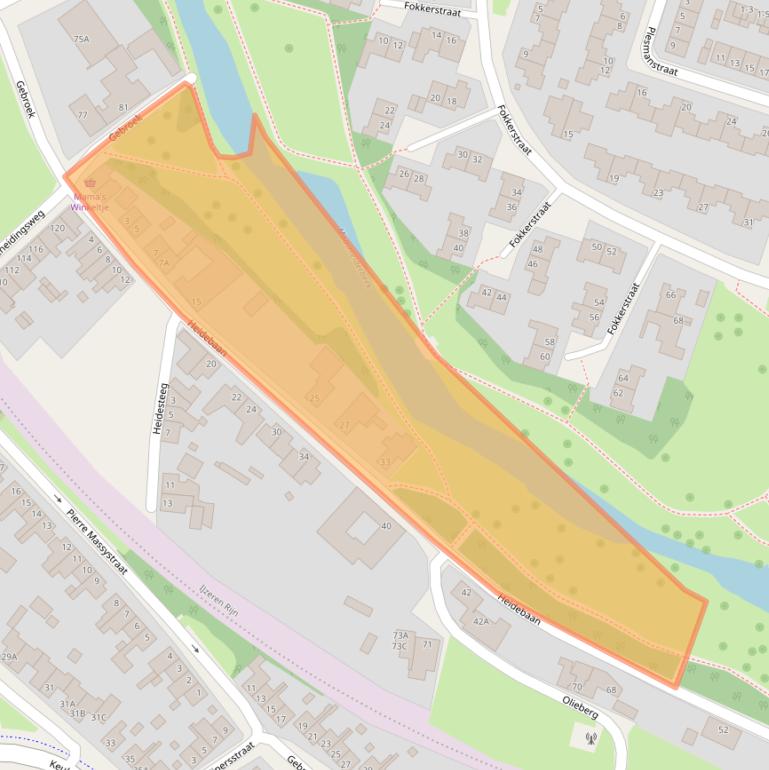 Kaart van postcodegebied 6044XN.