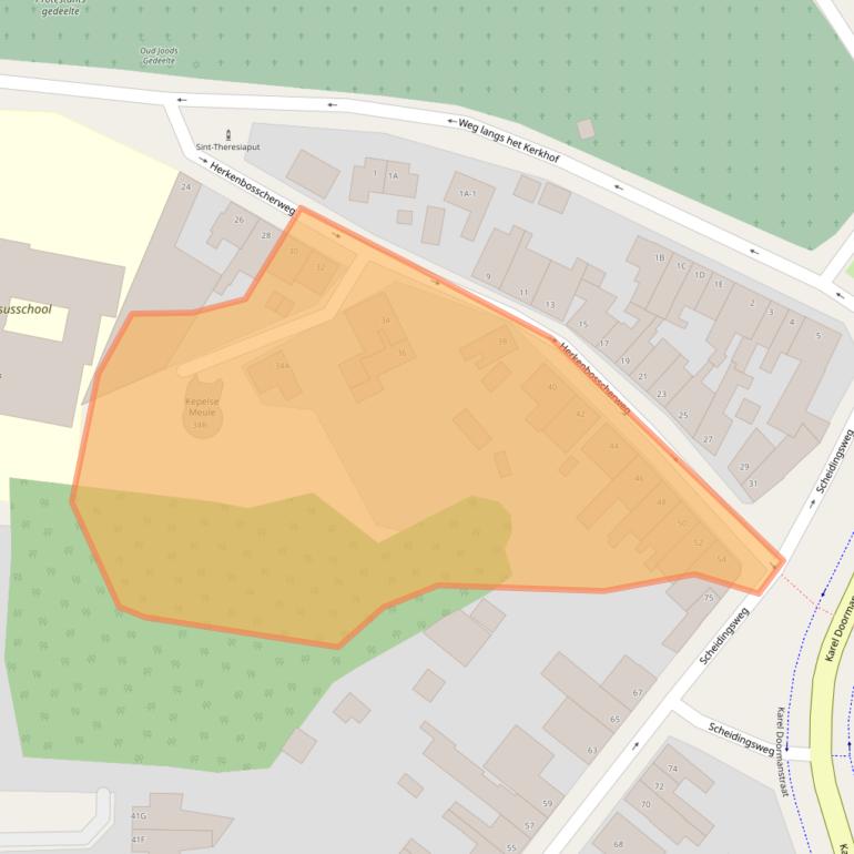 Kaart van postcodegebied 6045AS.