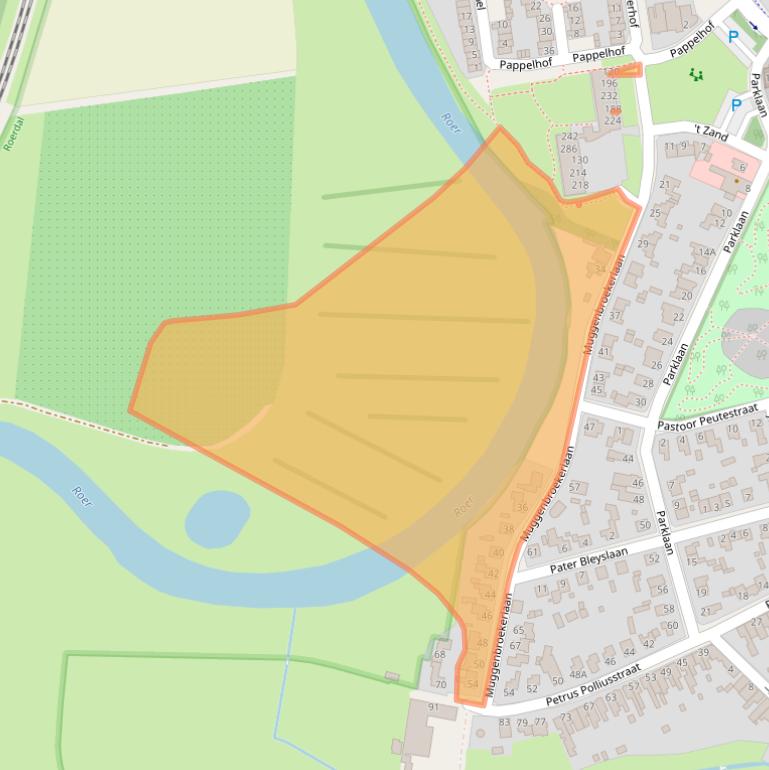 Kaart van postcodegebied 6045BB.