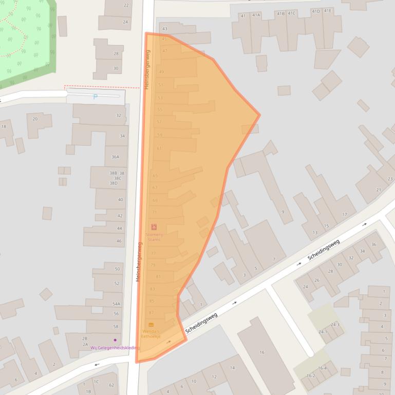 Kaart van postcodegebied 6045CC.