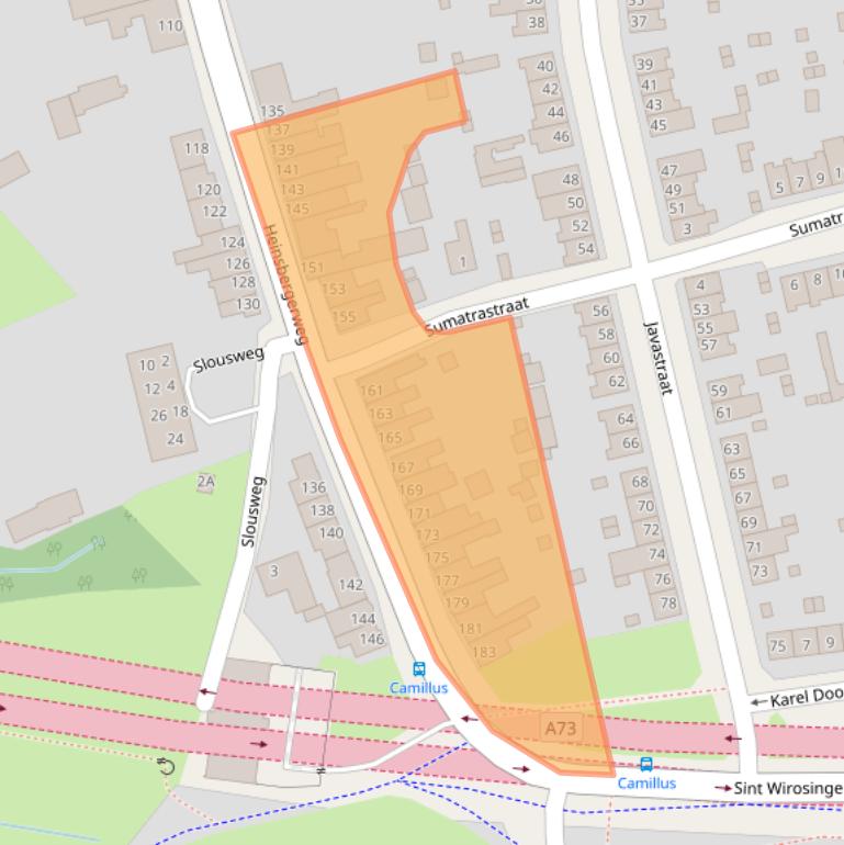 Kaart van postcodegebied 6045CE.