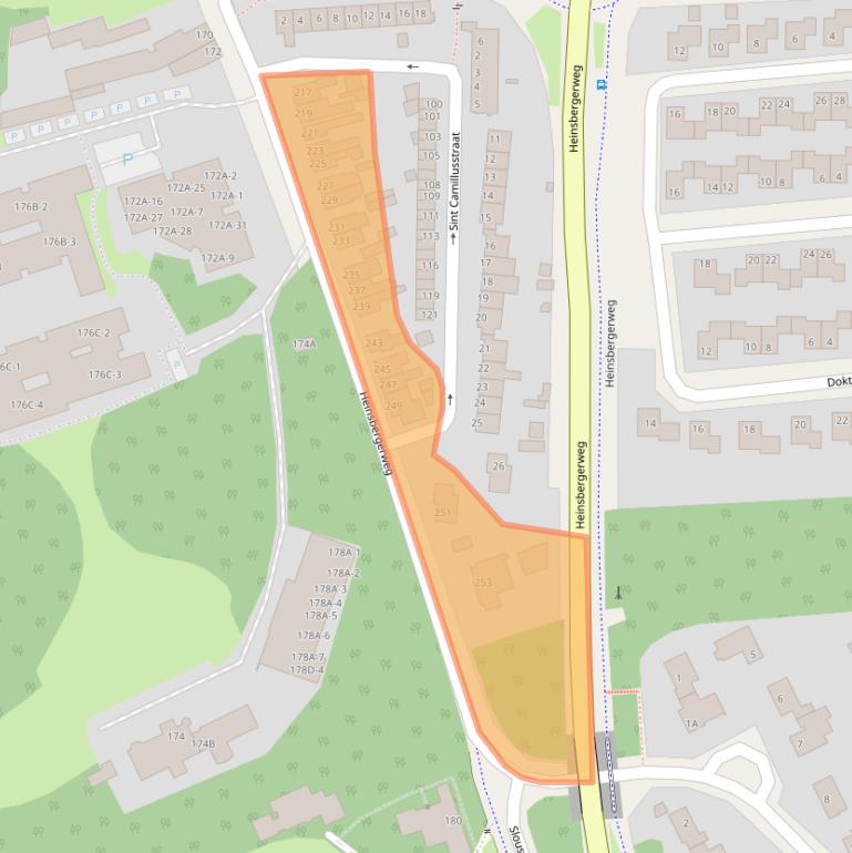 Kaart van postcodegebied 6045CG.