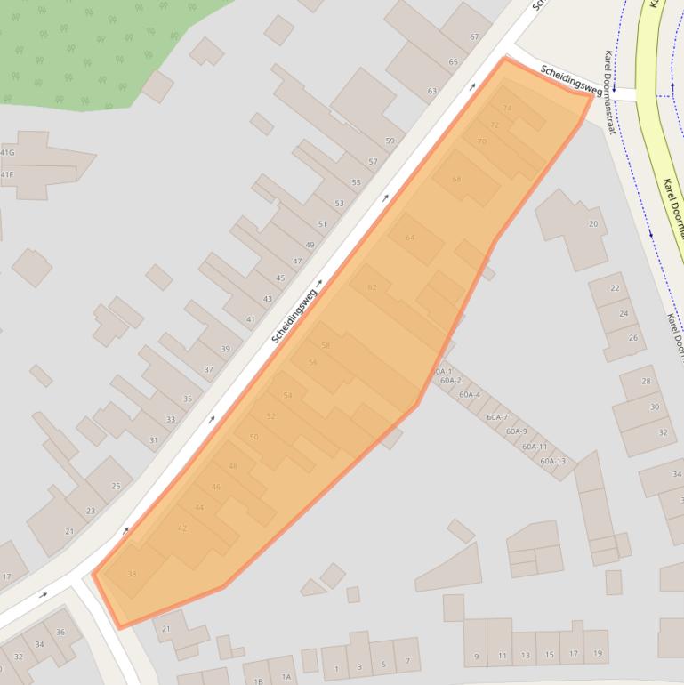 Kaart van postcodegebied 6045CS.
