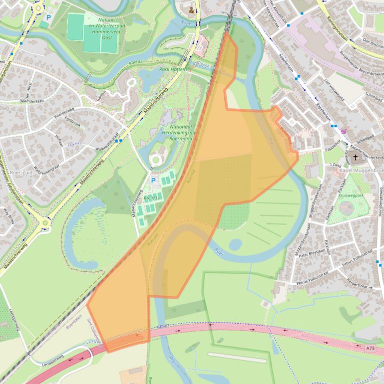 Kaart van postcodegebied 6045DJ.