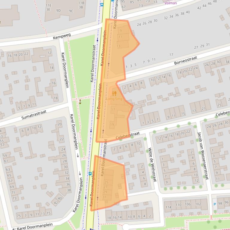 Kaart van postcodegebied 6045ED.