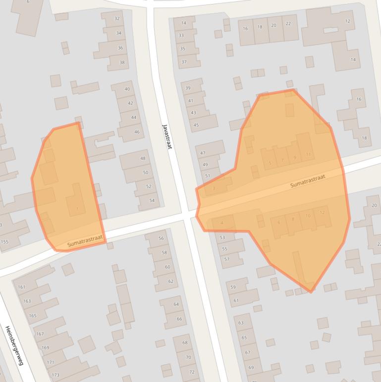 Kaart van postcodegebied 6045EK.