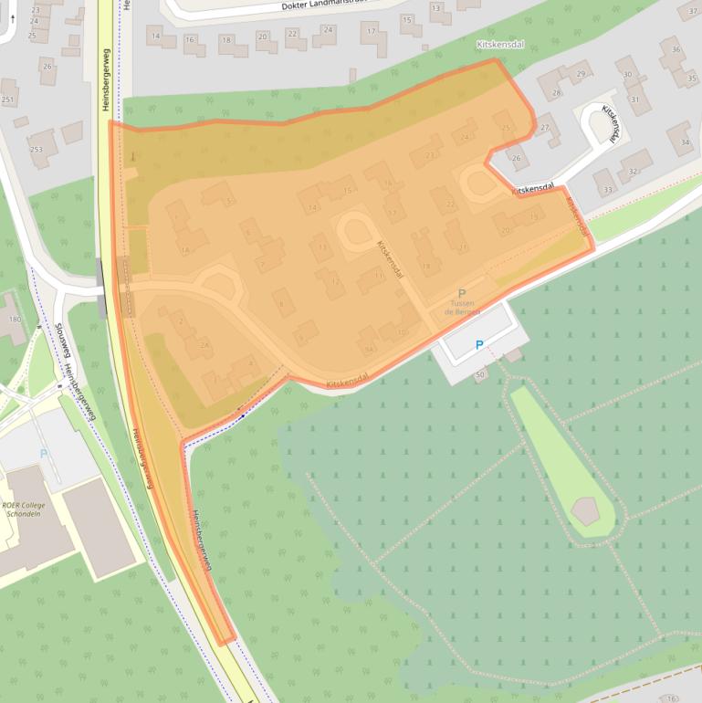 Kaart van postcodegebied 6045EW.