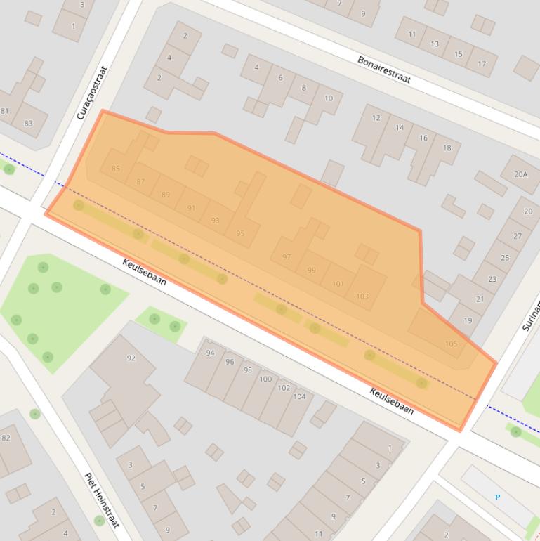 Kaart van postcodegebied 6045GE.