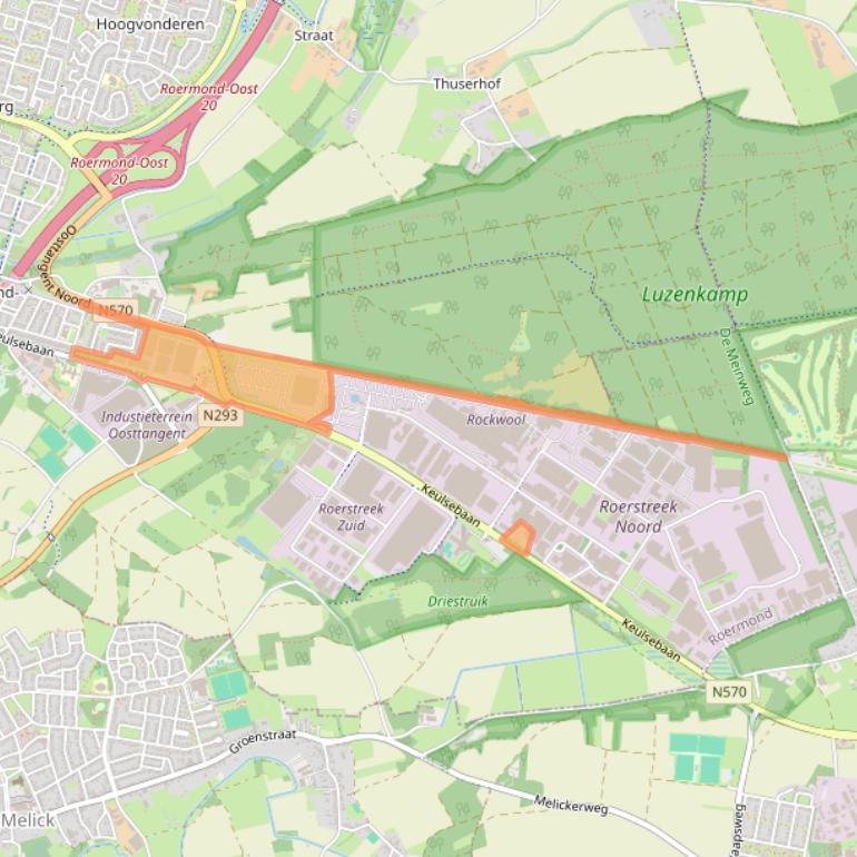 Kaart van postcodegebied 6045GG.