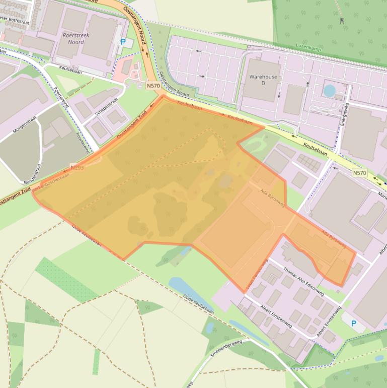 Kaart van postcodegebied 6045GM.