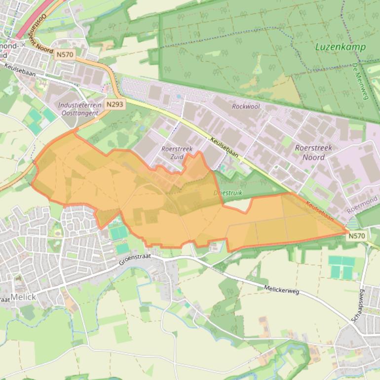 Kaart van postcodegebied 6045GX.