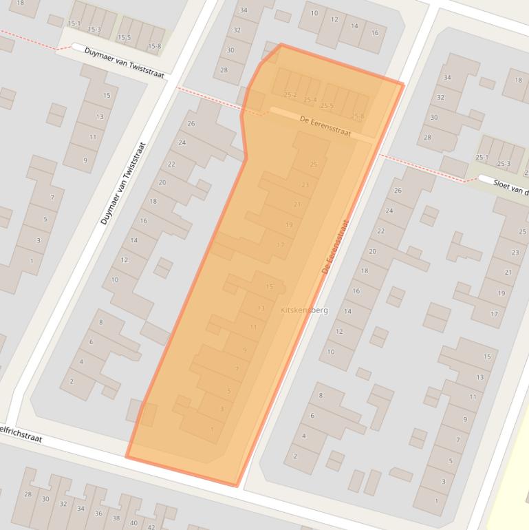 Kaart van postcodegebied 6045HA.