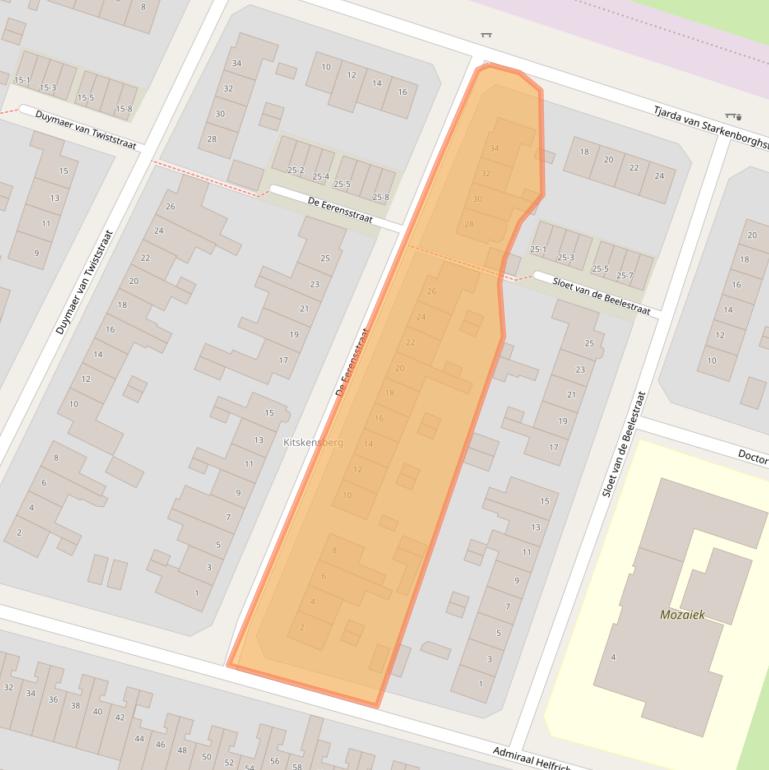 Kaart van postcodegebied 6045HB.