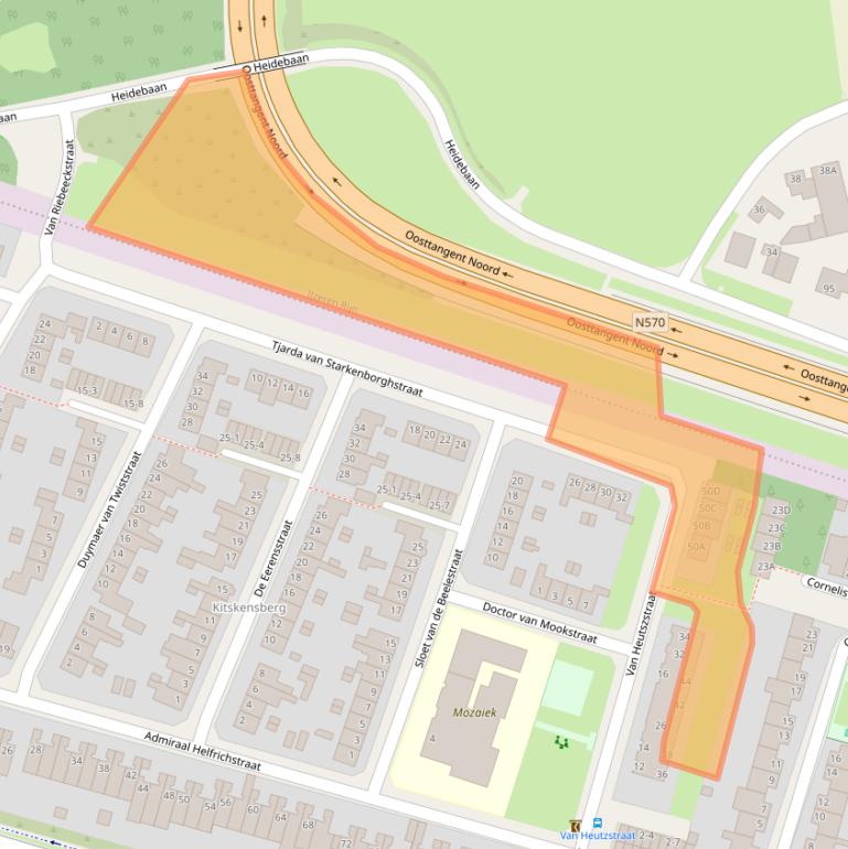 Kaart van postcodegebied 6045HH.