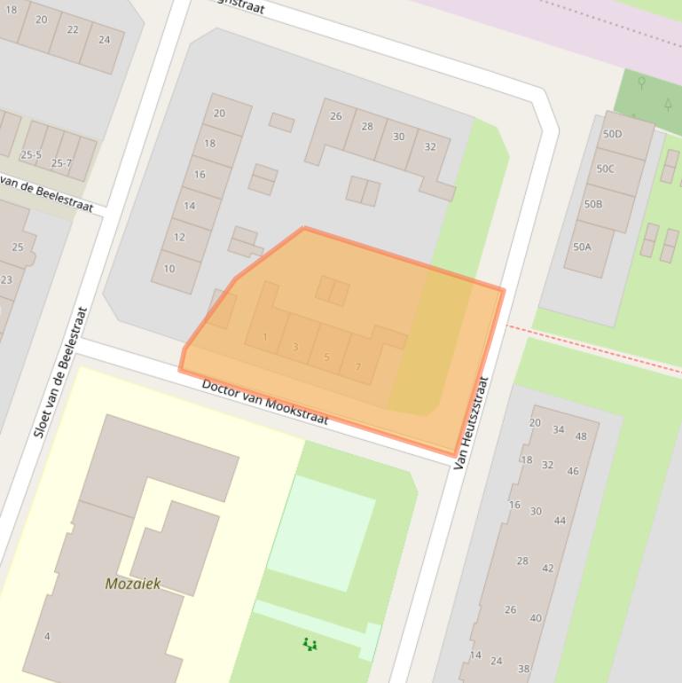Kaart van postcodegebied 6045HJ.