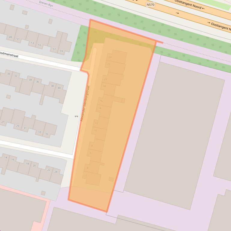 Kaart van postcodegebied 6045HR.